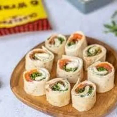 Wraps au saumon, salade et crème à l'aneth — 1